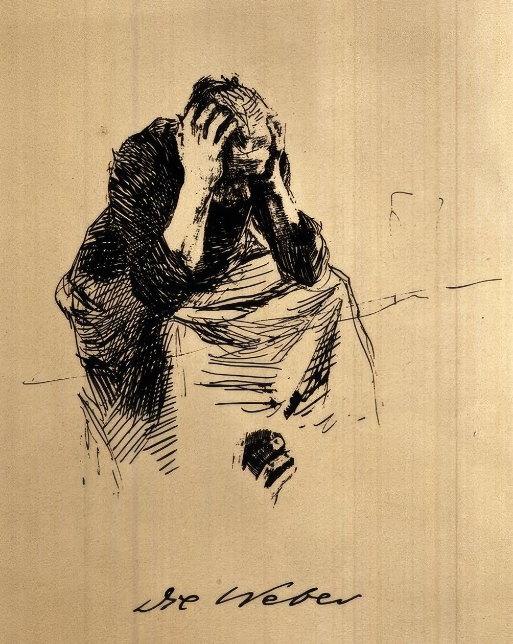 Trauernde Frau tekijältä Käthe Kollwitz