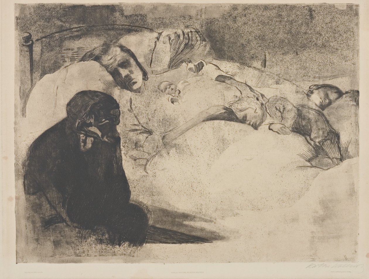 Työttömyys tekijältä Käthe Kollwitz