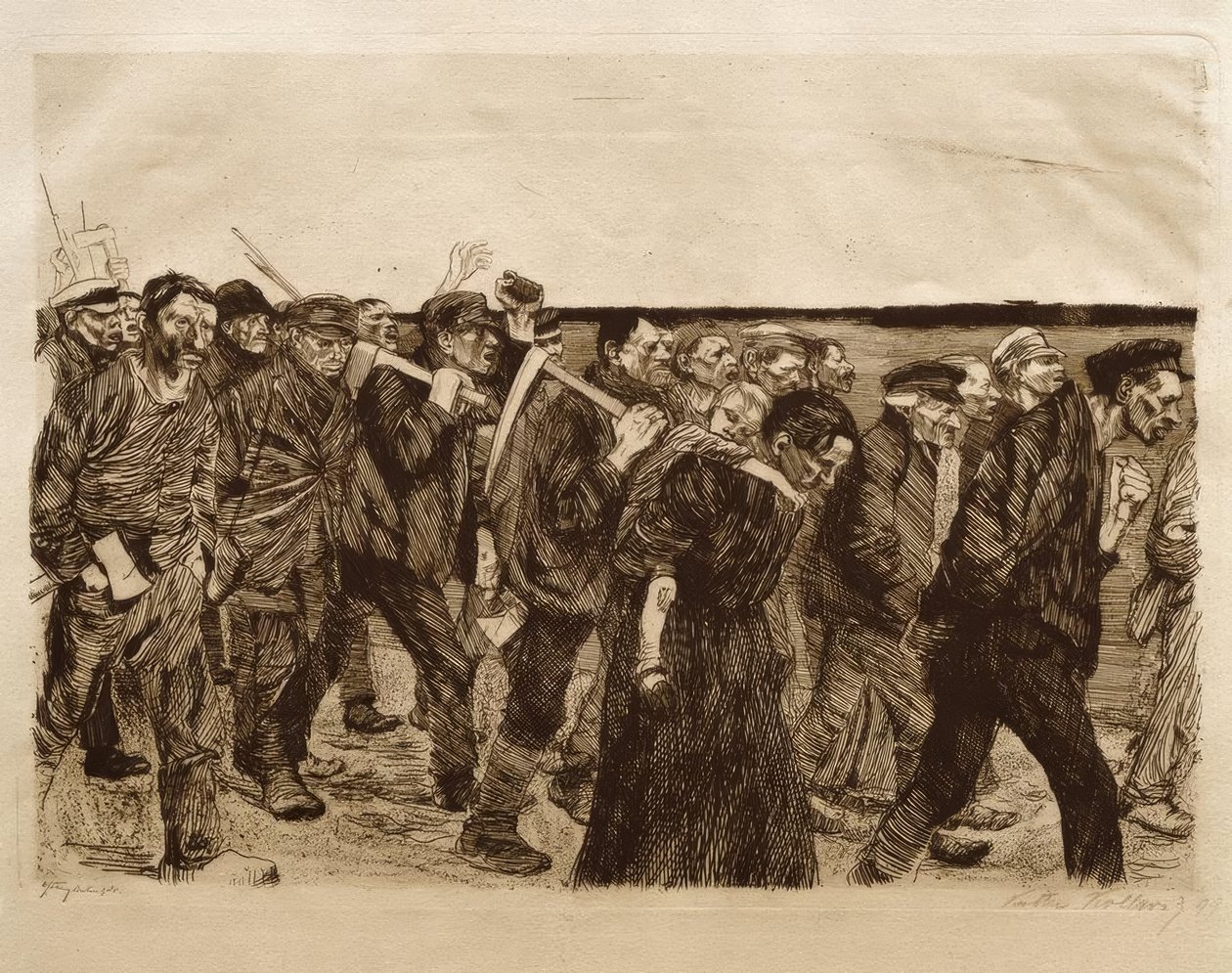 Weberzug tekijältä Käthe Kollwitz