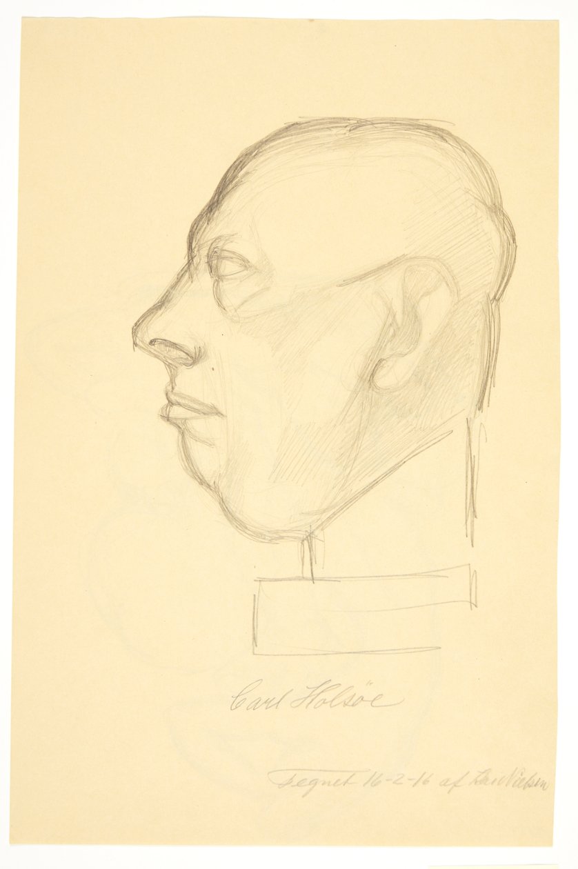 Taidemaalari Carl Holsøen (1863-1935) muotokuva tekijältä Kai Nielsen