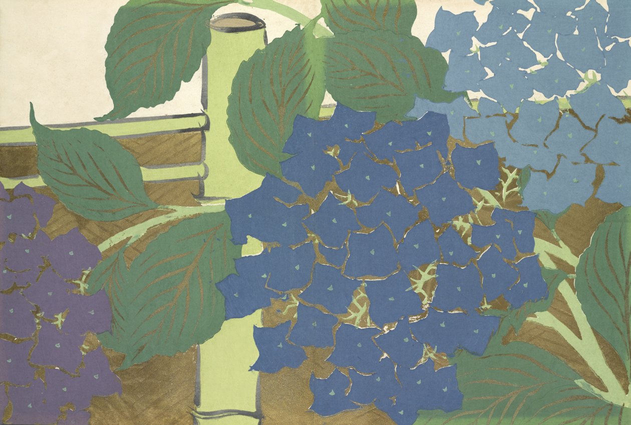 Hortensia persikka-yogusasta tekijältä Kamisaka Sekka