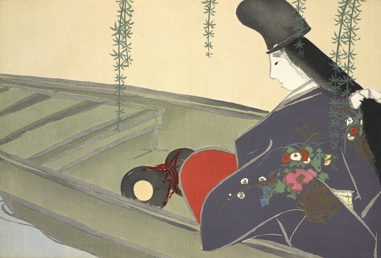 Asazuma-bune, valmistajalta Momoyo-only tekijältä Kamisaka Sekka