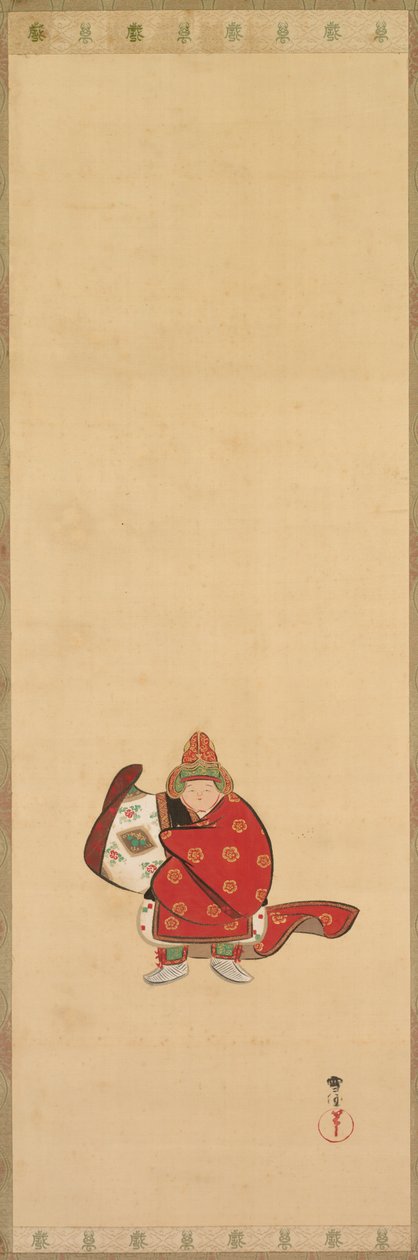Bugaku-tanssija, 1800-luvun loppu - 1900-luku. tekijältä Kamisaka Sekka