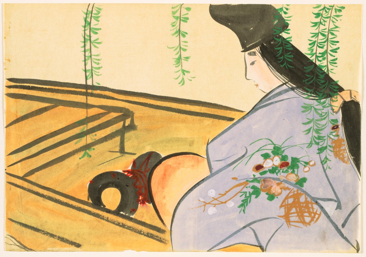 Sadan maailman kukat (Momoyogusa): Asazuma veneessä (Asazuma-bune) tekijältä Kamisaka Sekka