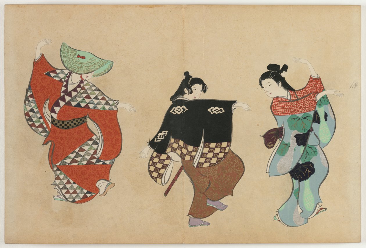 Sadan maailman kukat (Momoyogusa): Tanssi (Odori) tekijältä Kamisaka Sekka