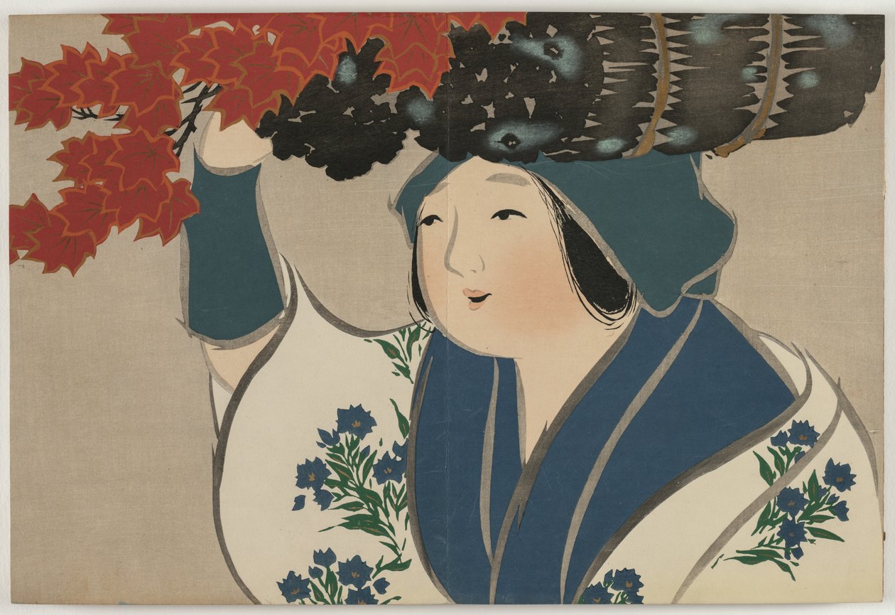 Sadan maailman kukat (Momoyogusa): Kindling Salesgirl (Kurokiuri) tekijältä Kamisaka Sekka