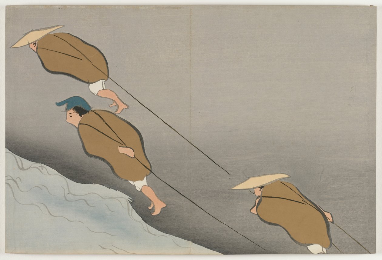 Sadan maailman kukat (Momoyogusa): Hinausveneet (Hikibune) tekijältä Kamisaka Sekka