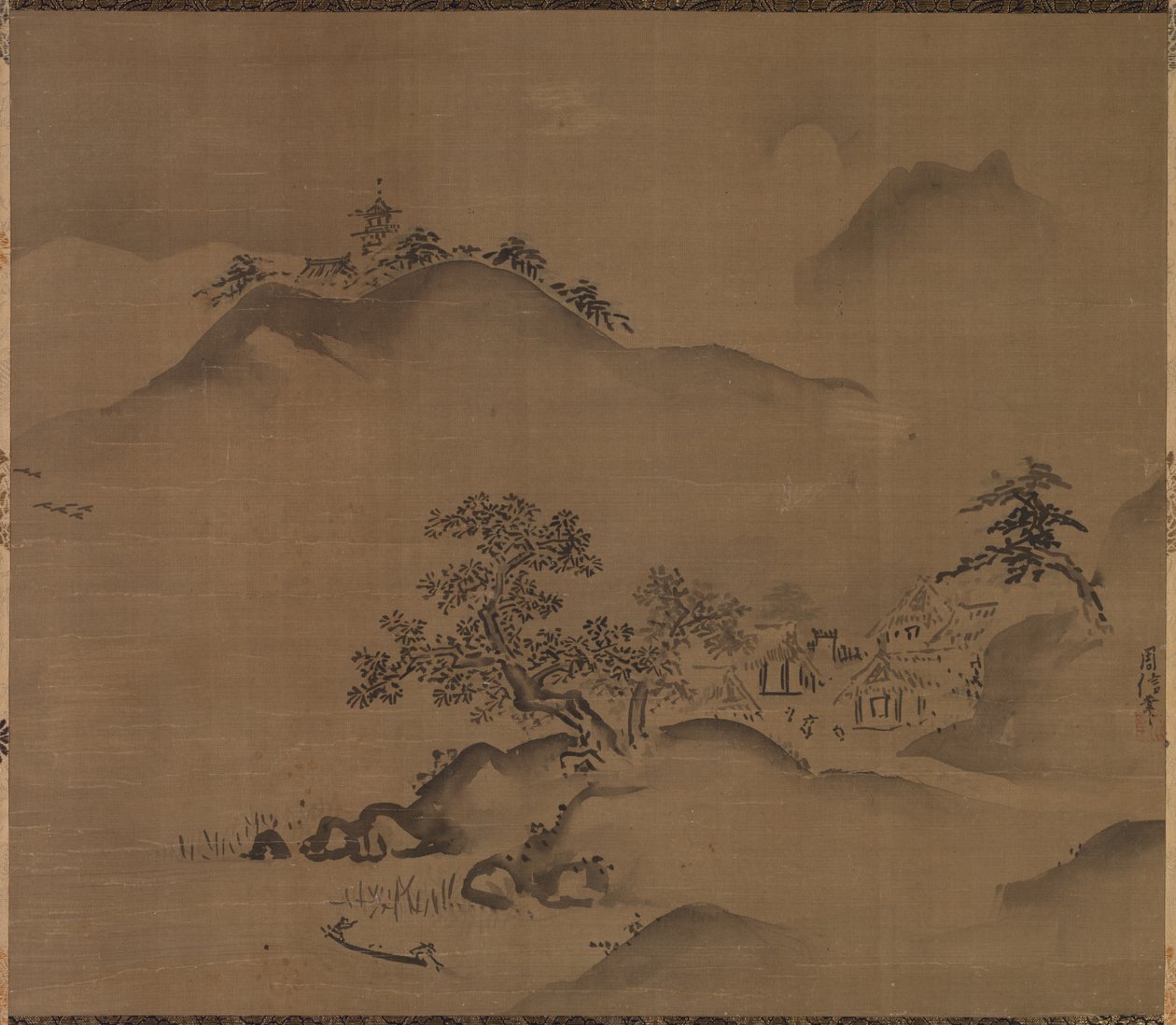 Kiinan maisema tekijältä Kano Chikanobu