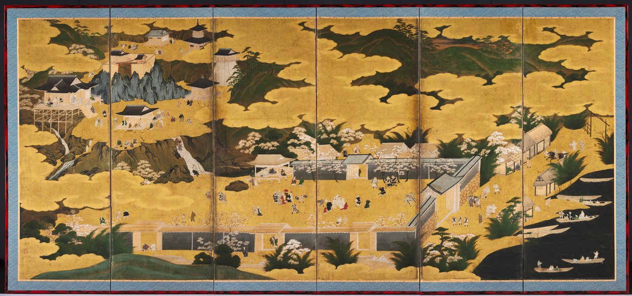 Kuuluisia näkymiä Omista, 1660-90-luvut. tekijältä Kano Ein
