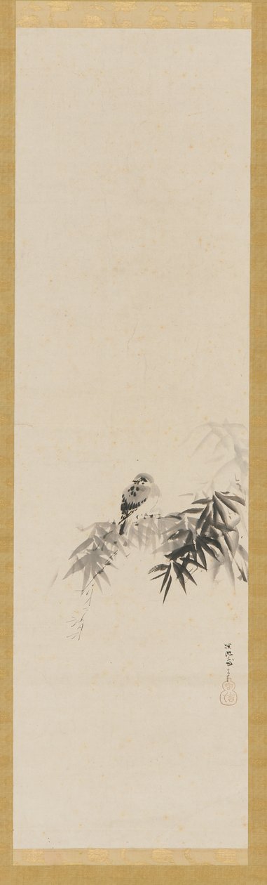 Lintu bambunoksalla, Edo-kausi, 1600-luku. tekijältä Kanō Tan’yū