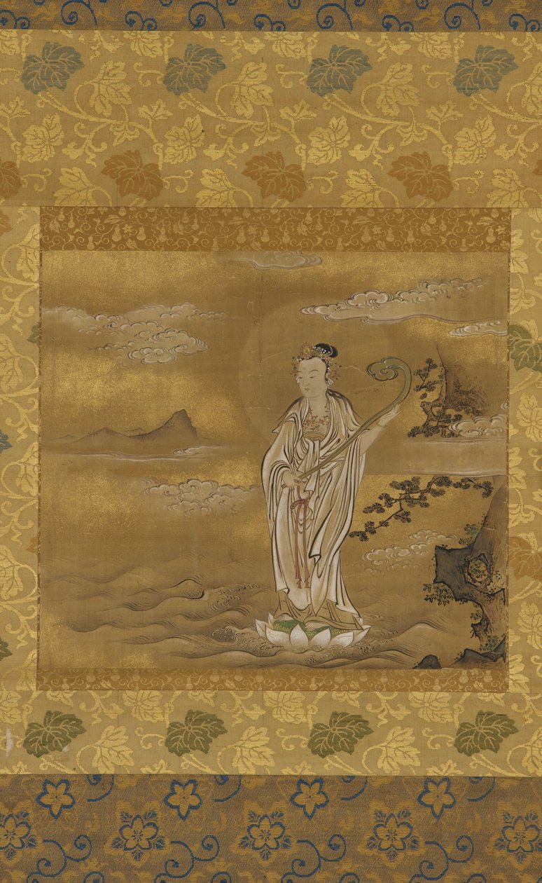 Bodhisattva ylittää meren, Edo-kausi, 1600-luku. tekijältä Kanō Tan’yū