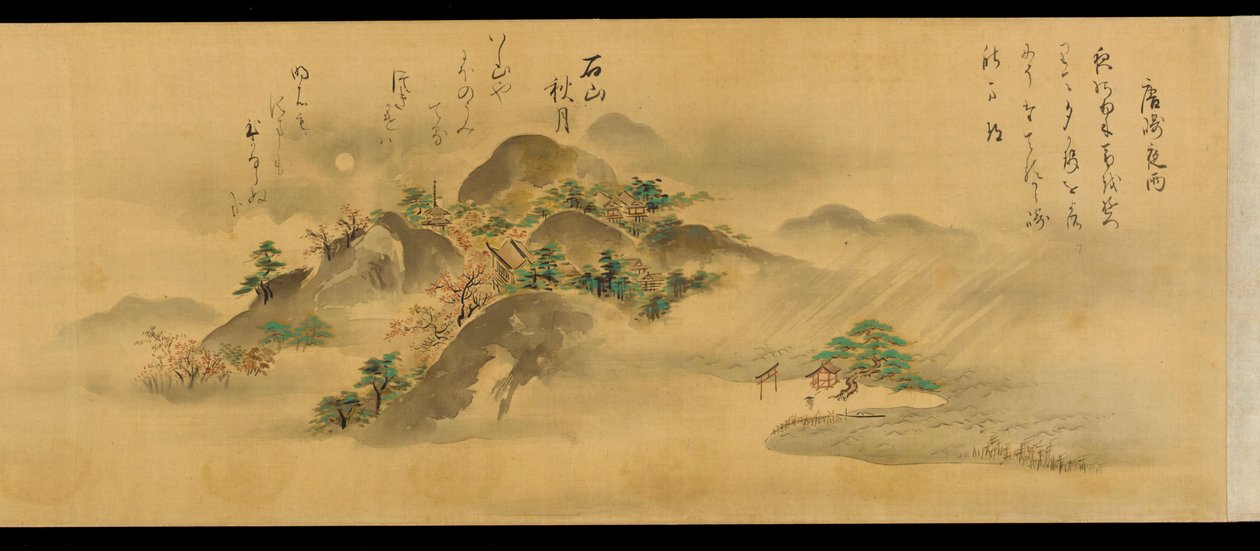 Kahdeksan näkymää Omin maakunnasta, Edon kausi, 1670. tekijältä Kanō Tan’yū