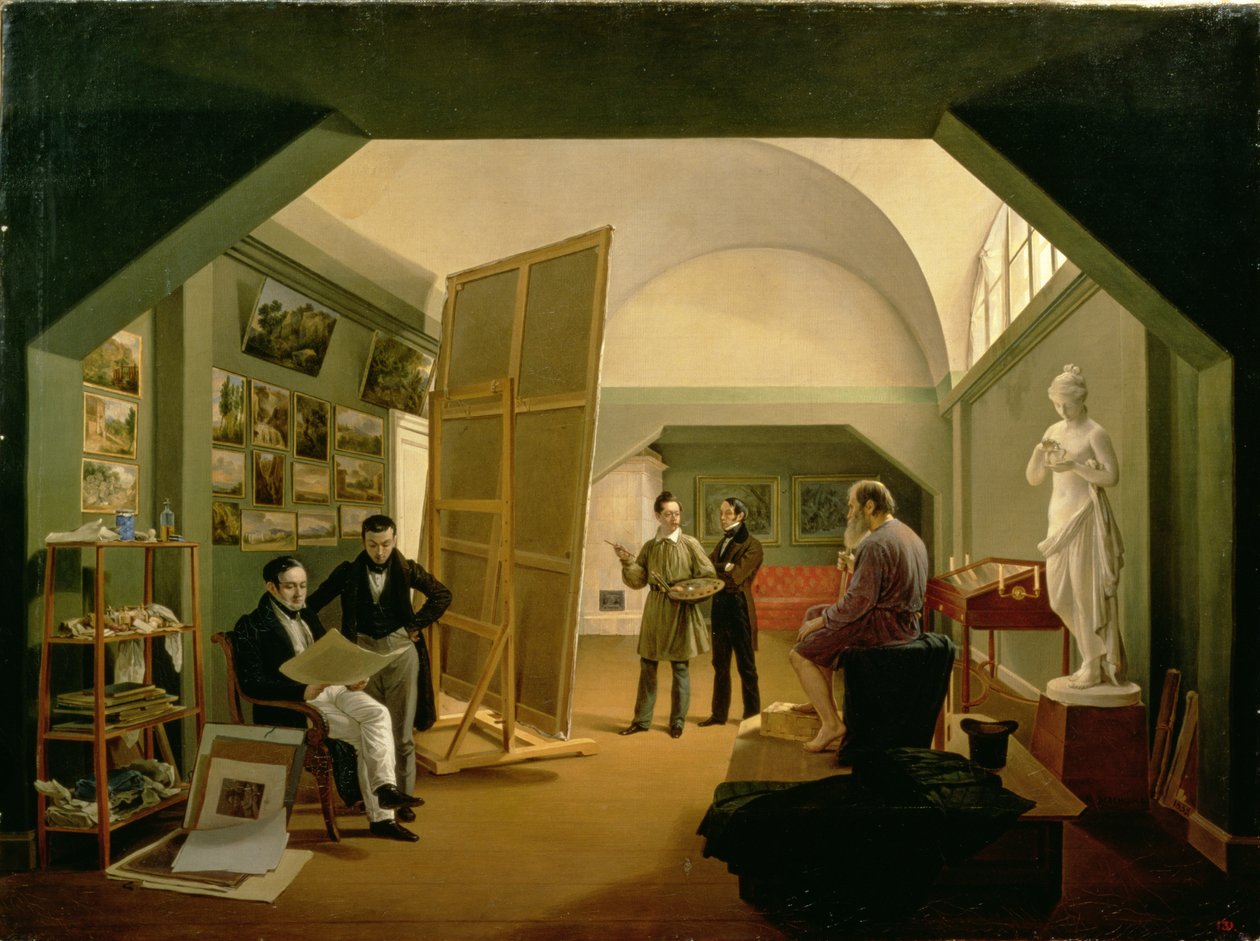 Petr Vasilevich Basinin studio (1793-1877) 1833 tekijältä Kapiton Alekseevich Zelentsov