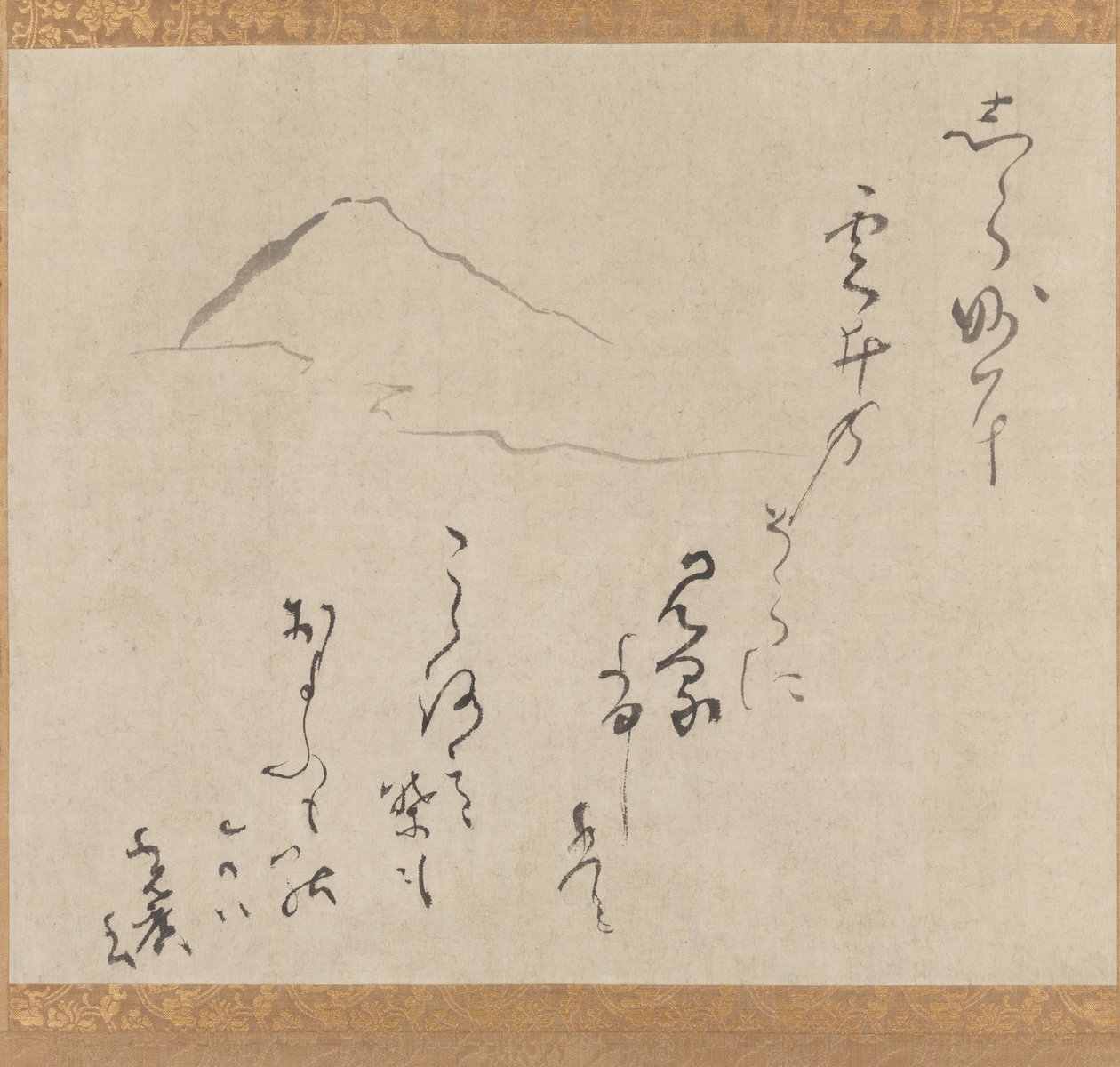 Fuji-vuori, 1500-luvun loppu-1700-luvun puoliväli (muste paperille). tekijältä Karasumaru Mitsuhiro