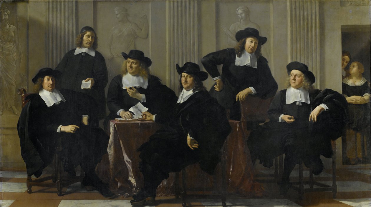 The Regents of the Spinhuis ja Nieuwe Werkhuis, Amsterdam, 1669 tekijältä Karel Dujardin