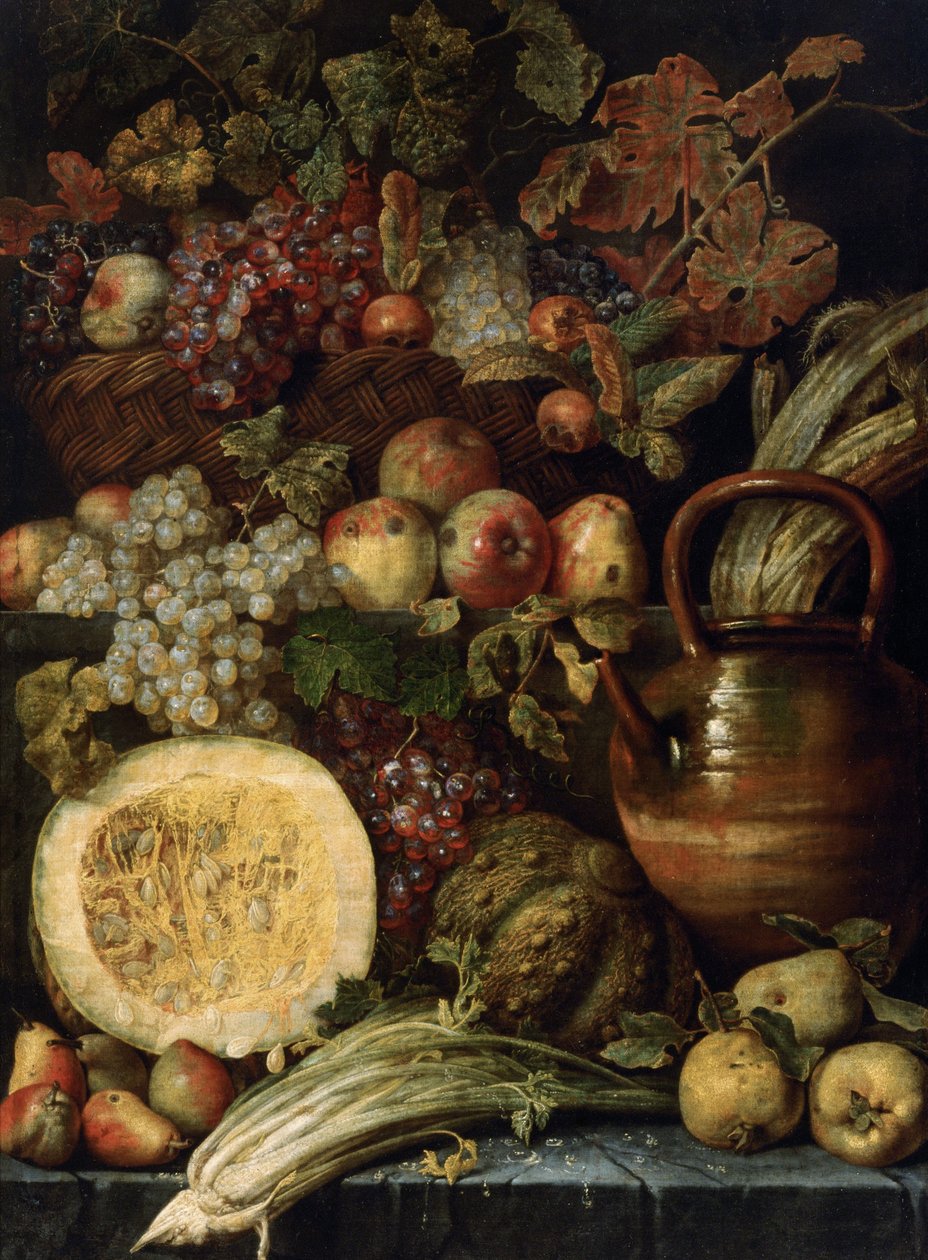 Asetelma hedelmillä, 1600-luvun viimeinen neljännes. tekijältä Karel van Vogelaer