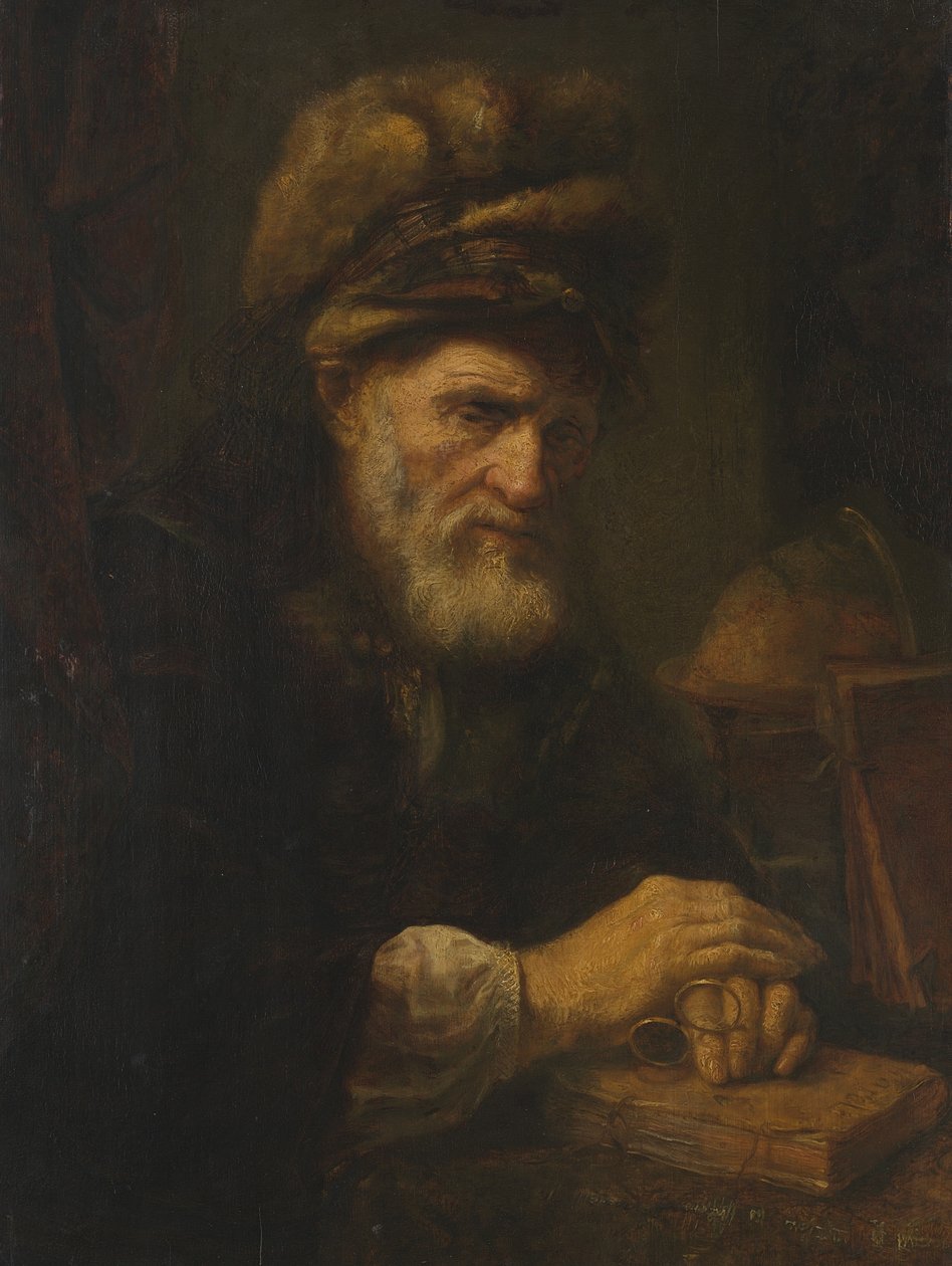 Vanhus turkislakissa, 1650-60 tekijältä Karel van der Pluym
