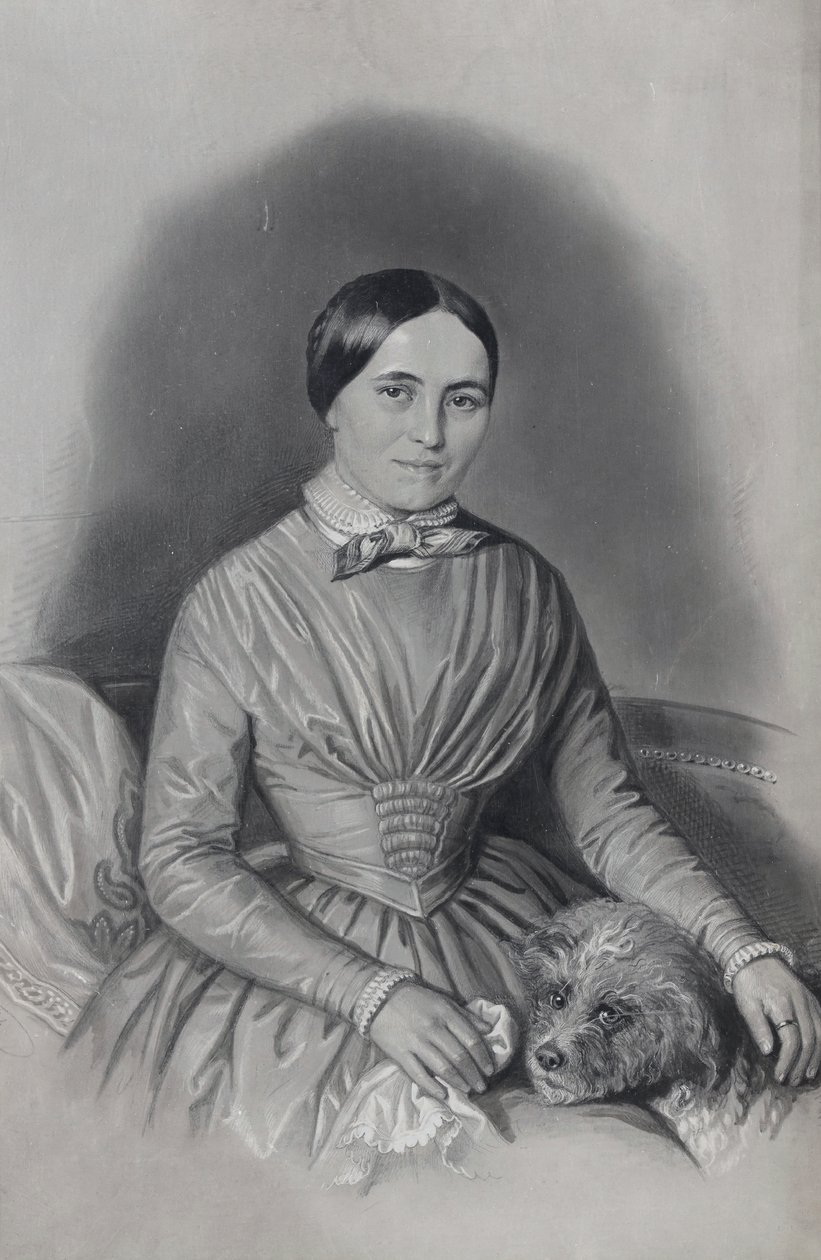 Porträt Johann Spyri (1827-1901), Schriftstellerin tekijältä Karl Friedrich Irminger