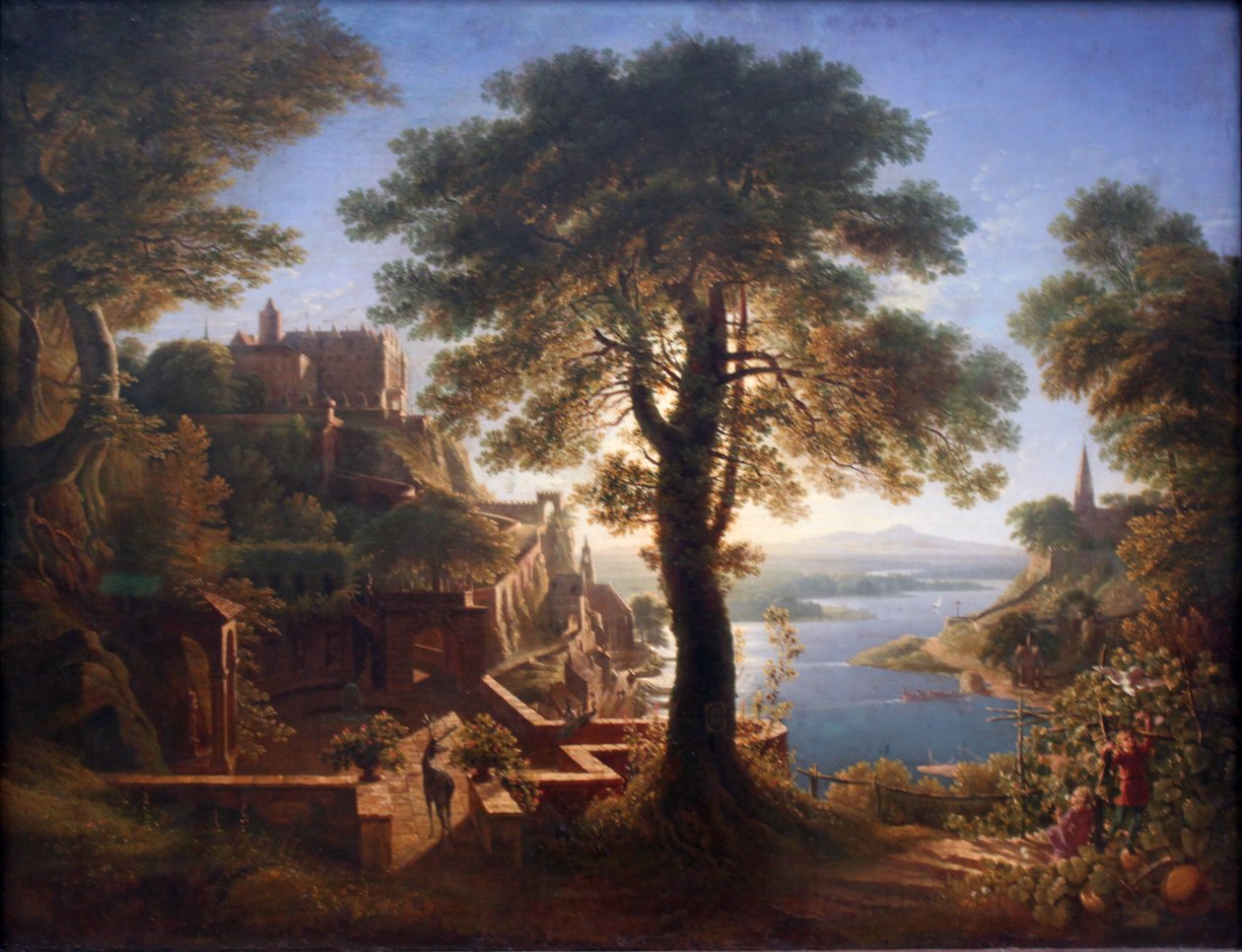 Linna joen rannalla tekijältä Karl Friedrich Schinkel