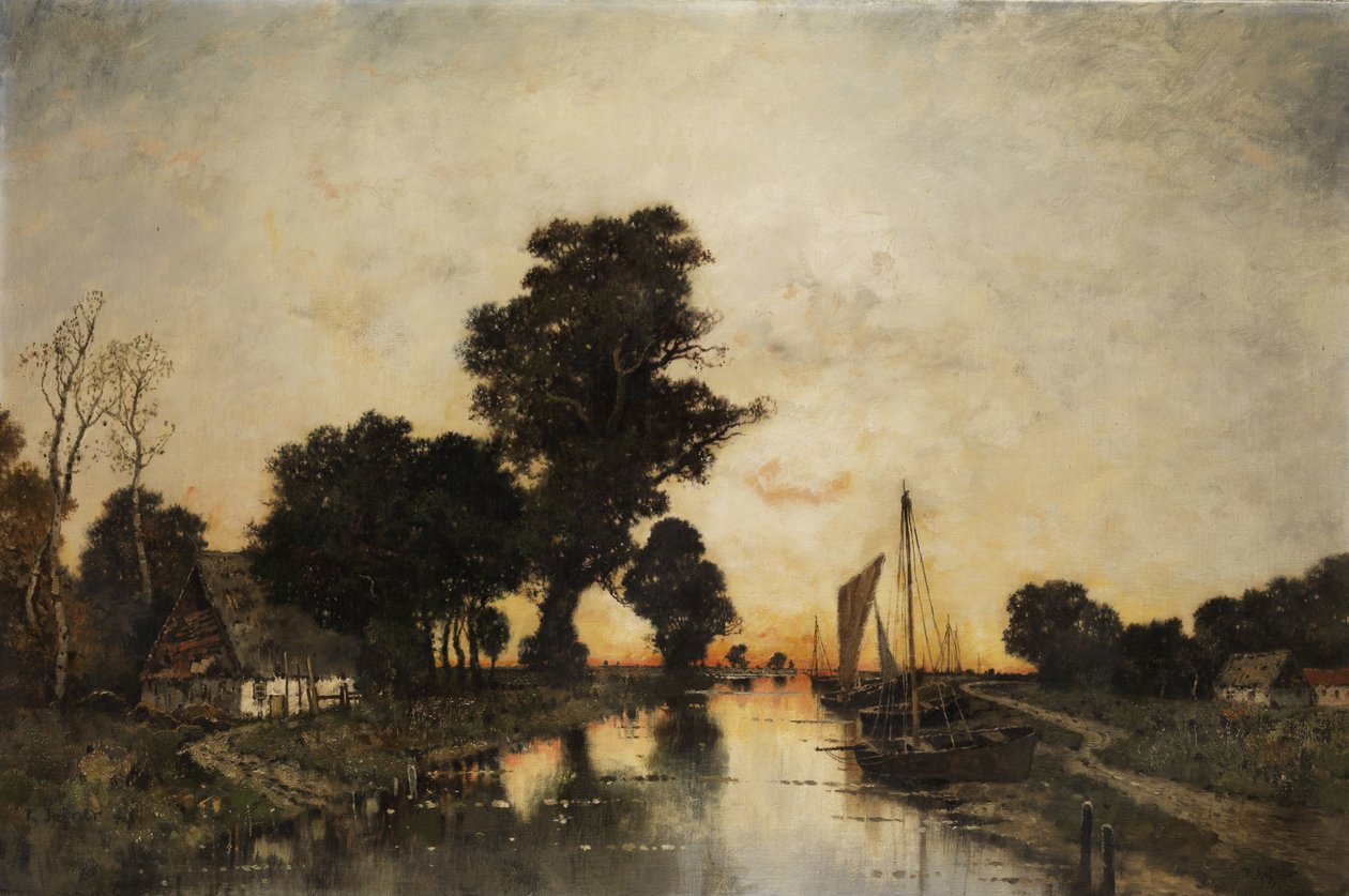 Moorlandschaft Abendstimmungissa tekijältä Karl Heffner