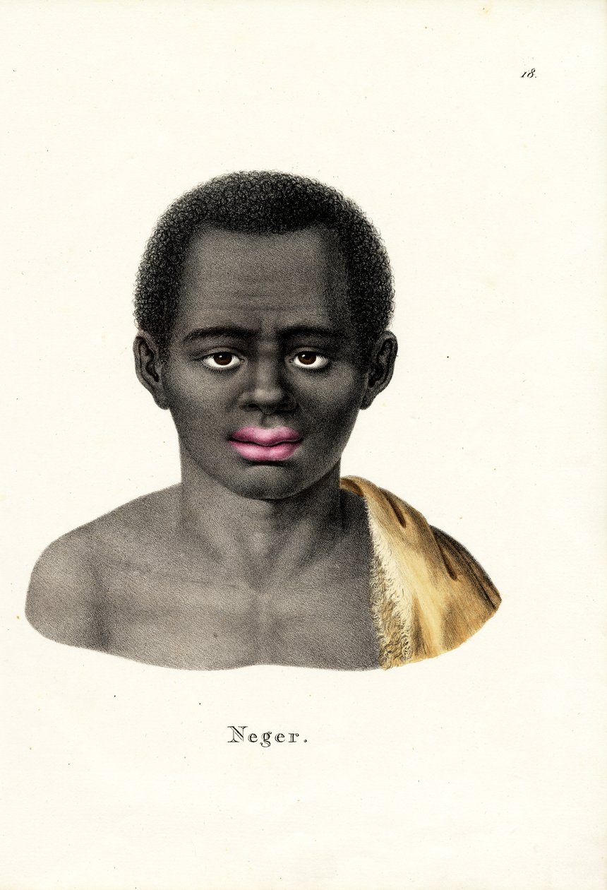 Musta mies, 1824 tekijältä Karl Joseph Brodtmann
