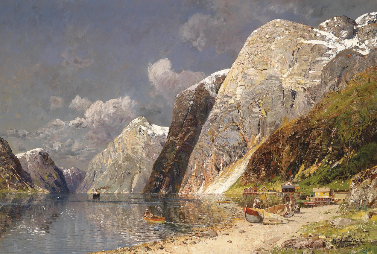 Große Fjordlandschaft tekijältä Karl Kaufmann
