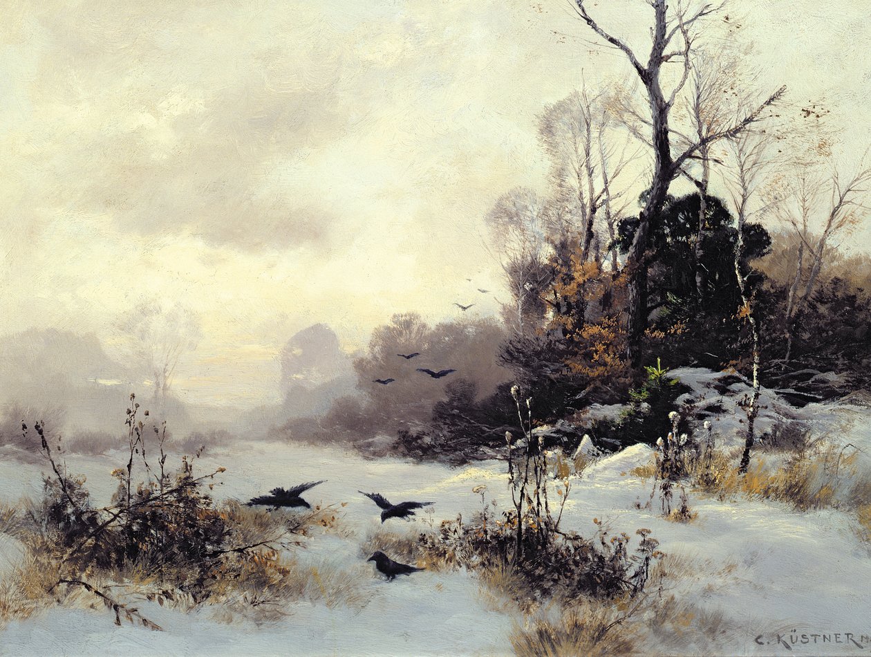 Varikset talvimaisemassa, 1907 tekijältä Karl Kustner