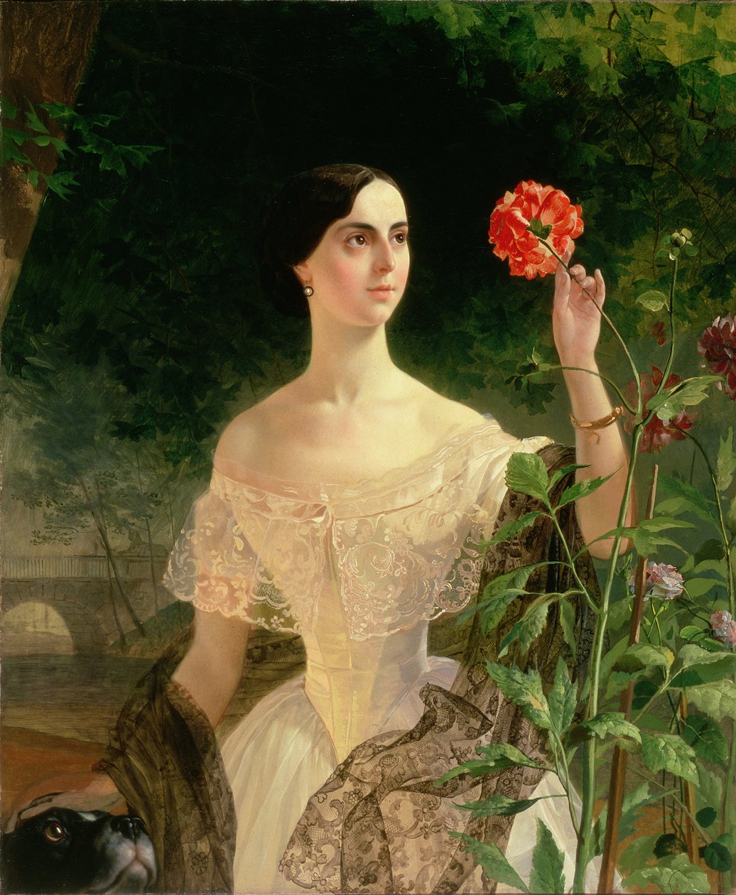 Muotokuva Sofia Andrejevna Shuvalovasta (1829-1912), 1849 tekijältä Karl Pavlovich Bryullov