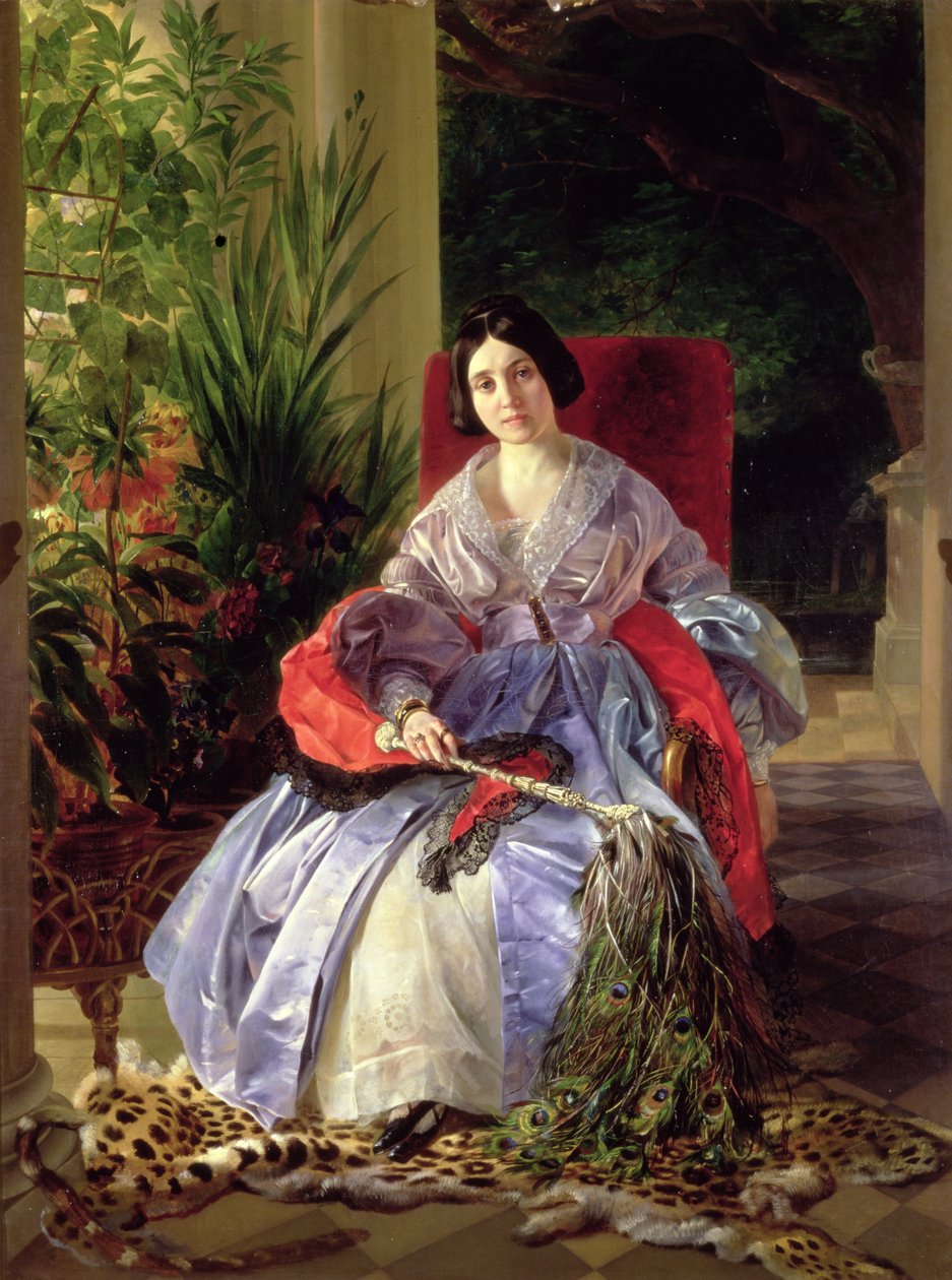 Prinsessa Elizaveta Pavlovna Saltykovan (1802-63) muotokuva 1841 tekijältä Karl Pavlovich Bryullov