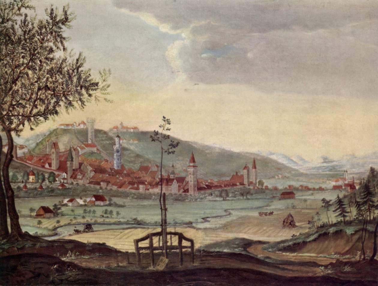 Ravensburg von Nordwesten tekijältä Karl von Herrich
