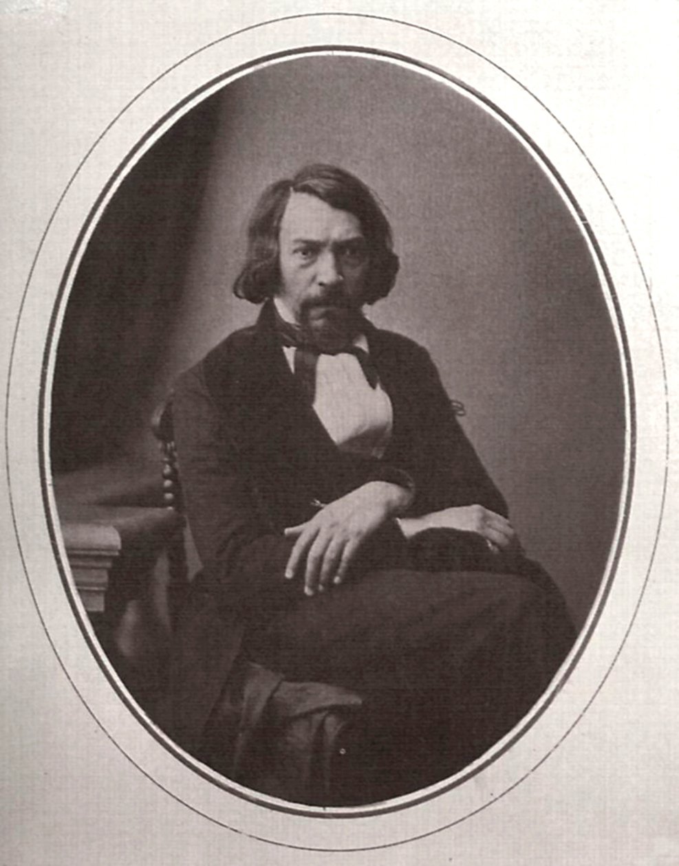 Aleksei Stepanovitš Khomyakov, venäläinen uskonnollinen runoilija, c1858 tekijältä Karl August Bergner