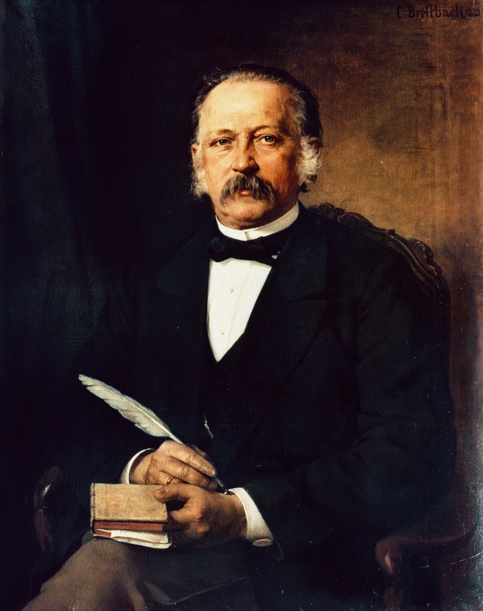 Heinrich Theodor Fontanen, saksalaisen runoilijan ja kirjailijan muotokuva tekijältä Karl Breitbach