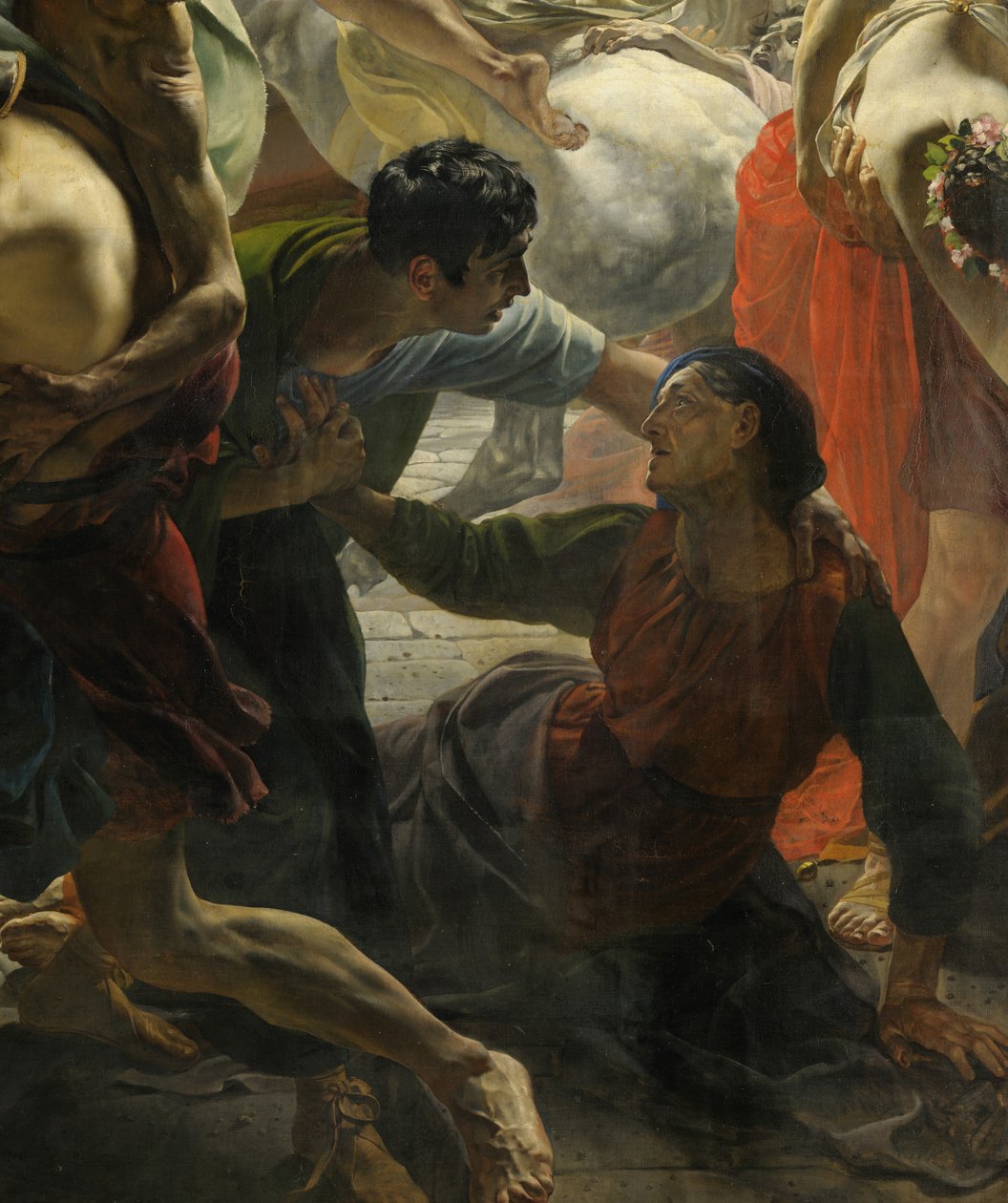Yksityiskohta Pompejin viimeisestä päivästä (Karl Bryullov, 1833, Venäjän museo) tekijältä Karl Pavlovich Bryullov