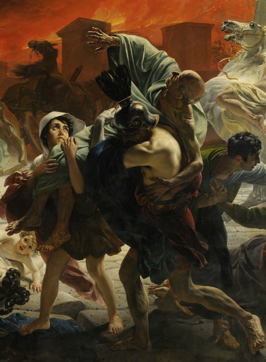 Yksityiskohta Pompejin viimeisestä päivästä (Karl Bryullov, 1833, Venäjän museo) tekijältä Karl Pavlovich Bryullov