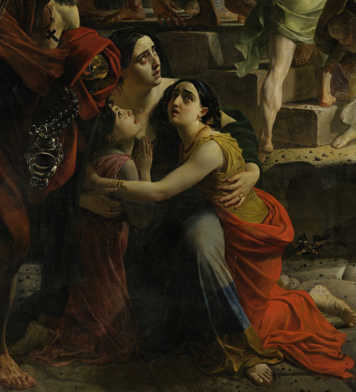 Yksityiskohta kuvasta Pompeijin viimeinen päivä (Karl Bryullov, 1833, Venäjän museo). tekijältä Karl Pavlovich Bryullov