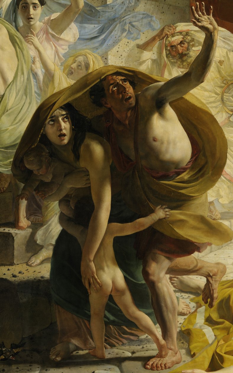 Yksityiskohta Pompejin viimeisestä päivästä (Karl Bryullov, 1833, Venäjän museo) tekijältä Karl Pavlovich Bryullov