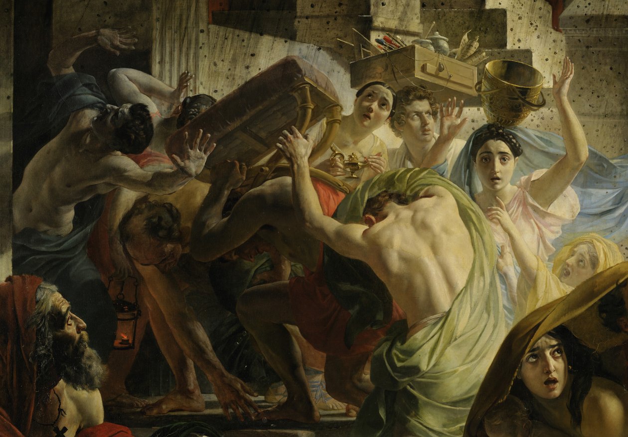 Yksityiskohta kuvasta Pompeijin viimeinen päivä (Karl Bryullov, 1833, Venäjän museo). tekijältä Karl Pavlovich Bryullov