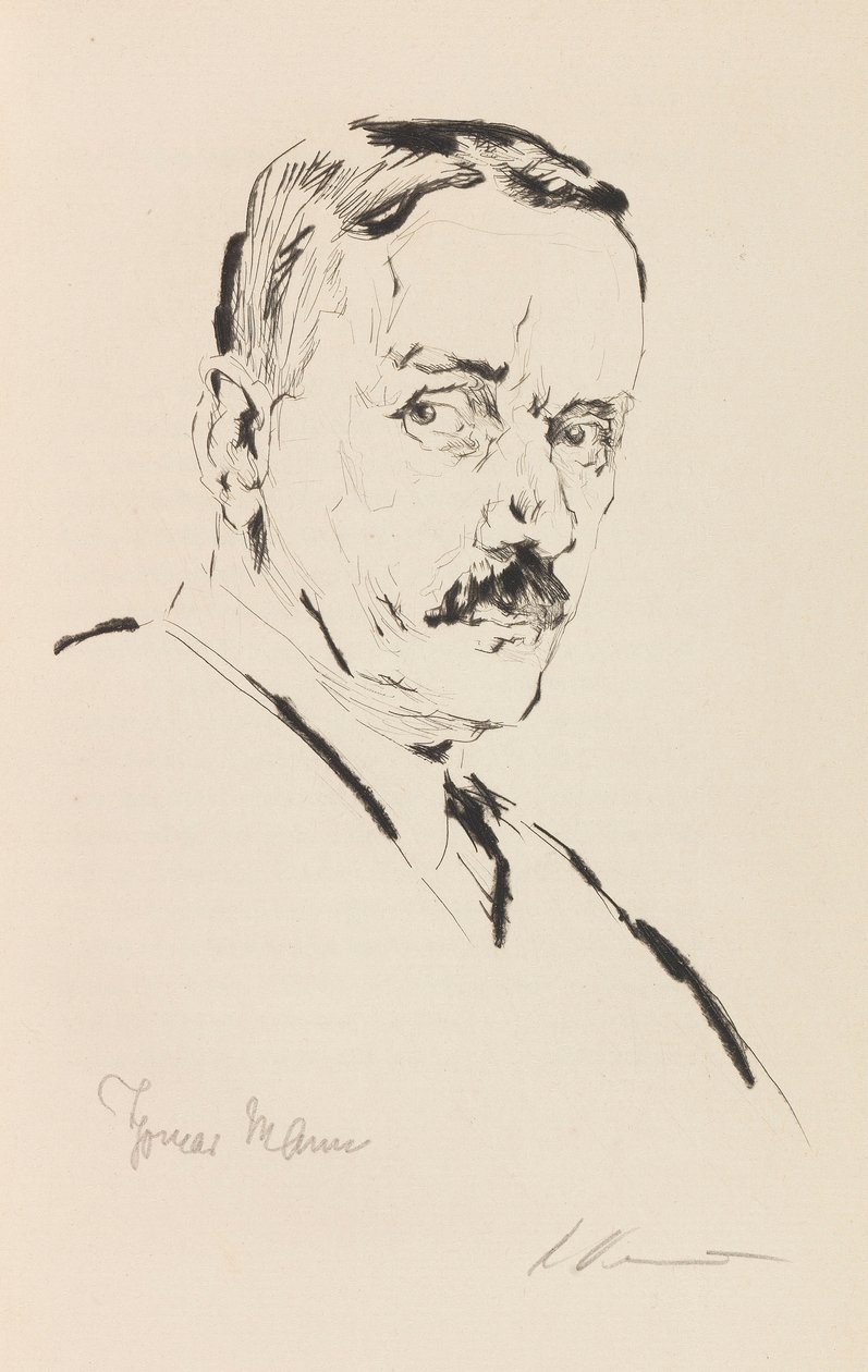 Thomas Mannin muotokuva 1875-1955, 1924. tekijältä Karl Dannemann