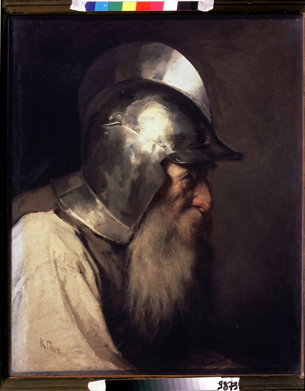 ""uskontosotien ja protestanttien joukkomurhien ajan soturi Ranskassa 1500-luvulla"" Karl Gunin (1830-1877) maalaus 1870 Valtion Tretjakovin galleria, Moskova tekijältä Karl Fedorovic Gun