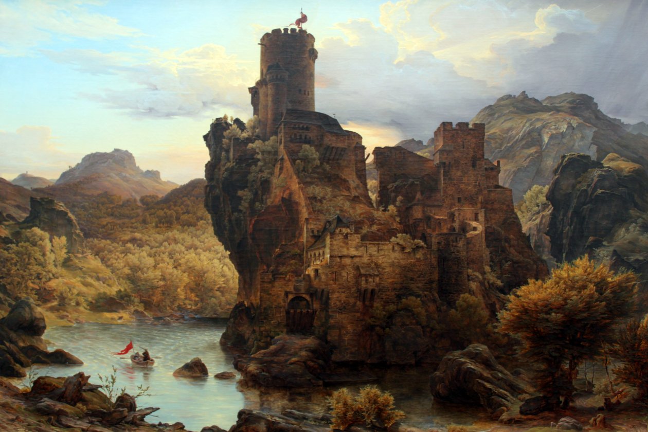 Ritarin linna - Kivilinna tekijältä Carl Friedrich Lessing