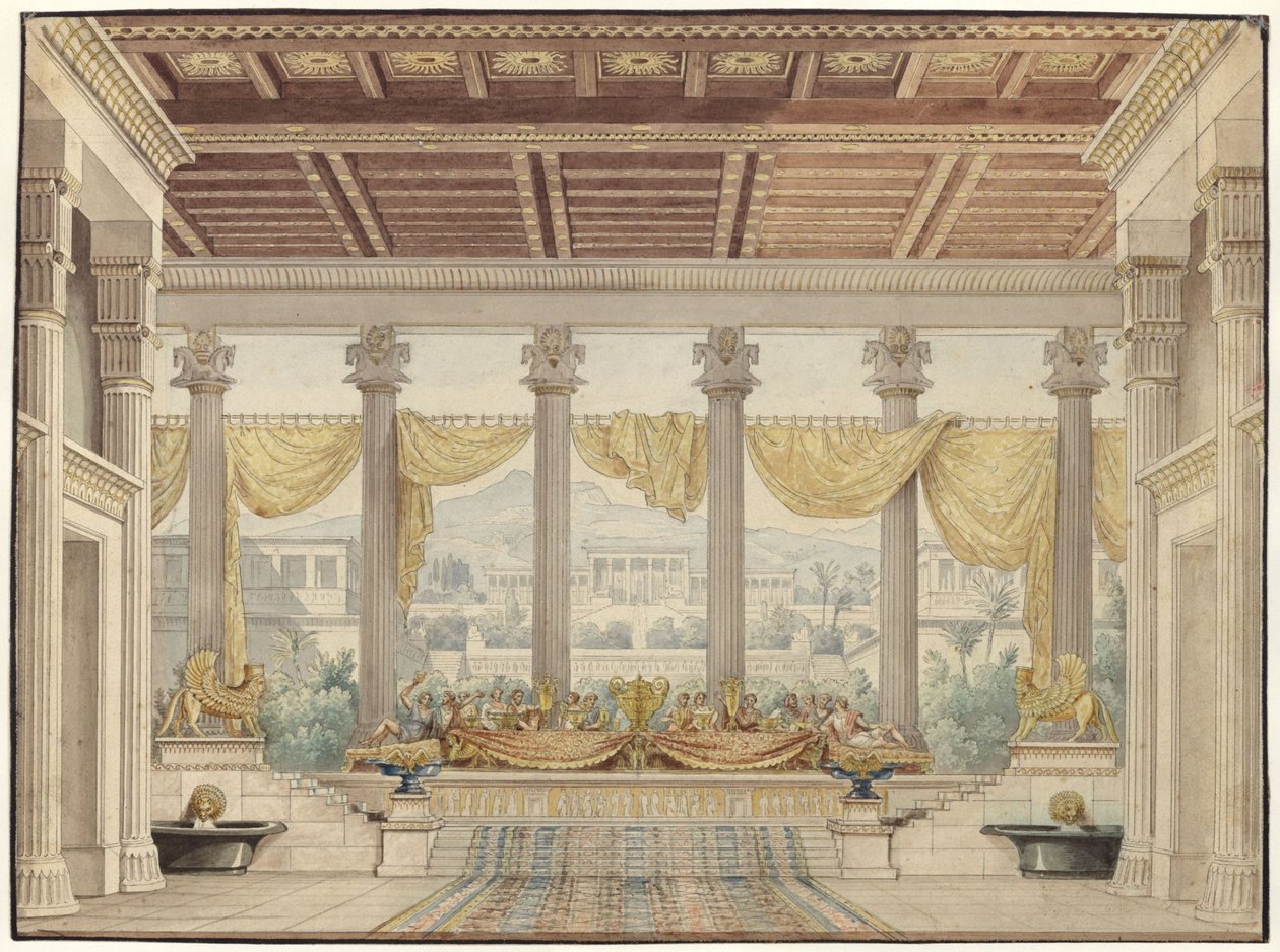 Alexander ja Darius. Friedrich von Uechtritzin tragedia. Luonnos neljänteen lavastukseen. Avoin sali tekijältä Karl Friedrich Schinkel