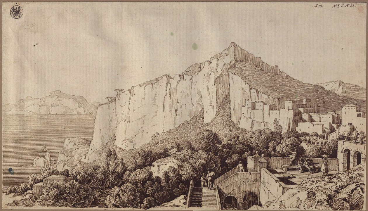 Näkymä Caprista tekijältä Karl Friedrich Schinkel