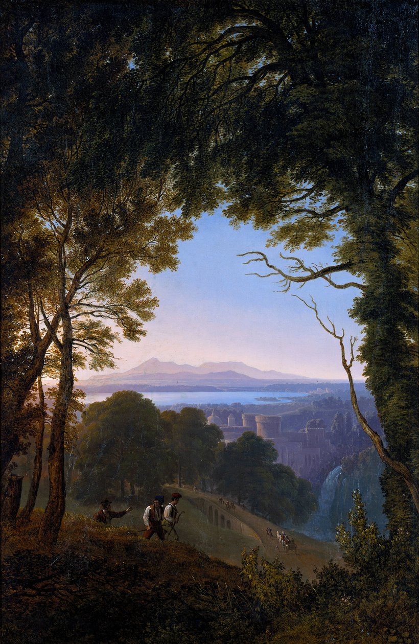Näkymä italialaiseen maisemaan tekijältä Karl Friedrich Schinkel