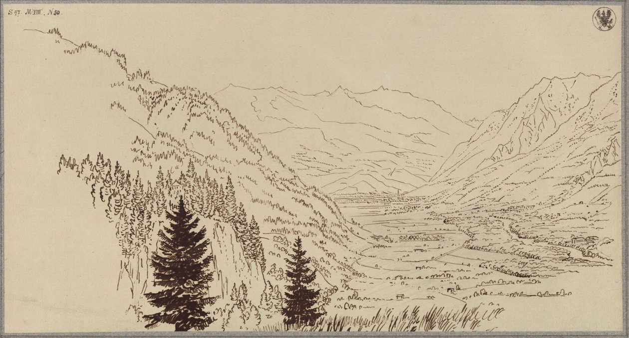 Gasteinin laakso tekijältä Karl Friedrich Schinkel