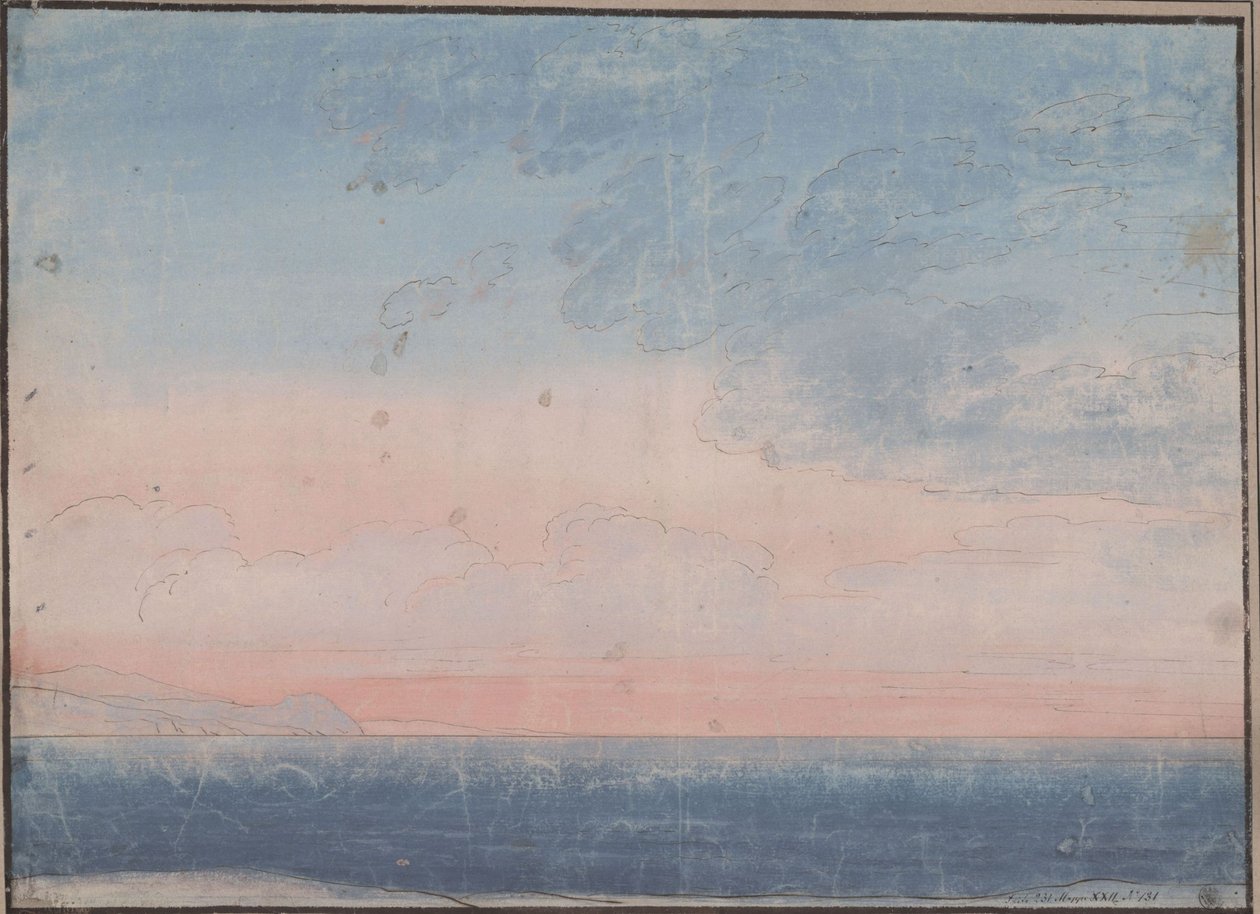 Koriste yleiseen käyttöön. Eteläinen merihorisontti tekijältä Karl Friedrich Schinkel
