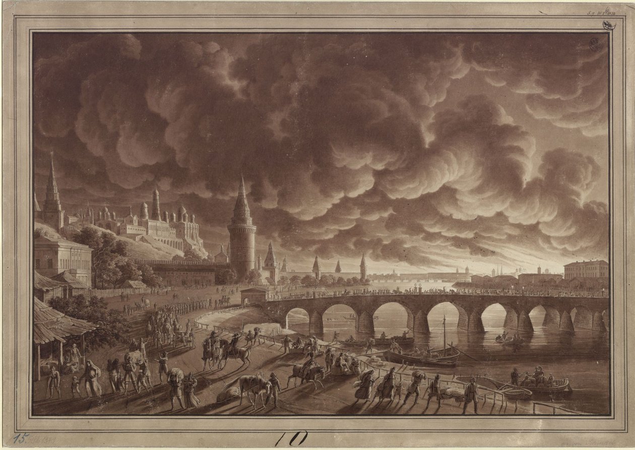Moskovan tulipalo tekijältä Karl Friedrich Schinkel