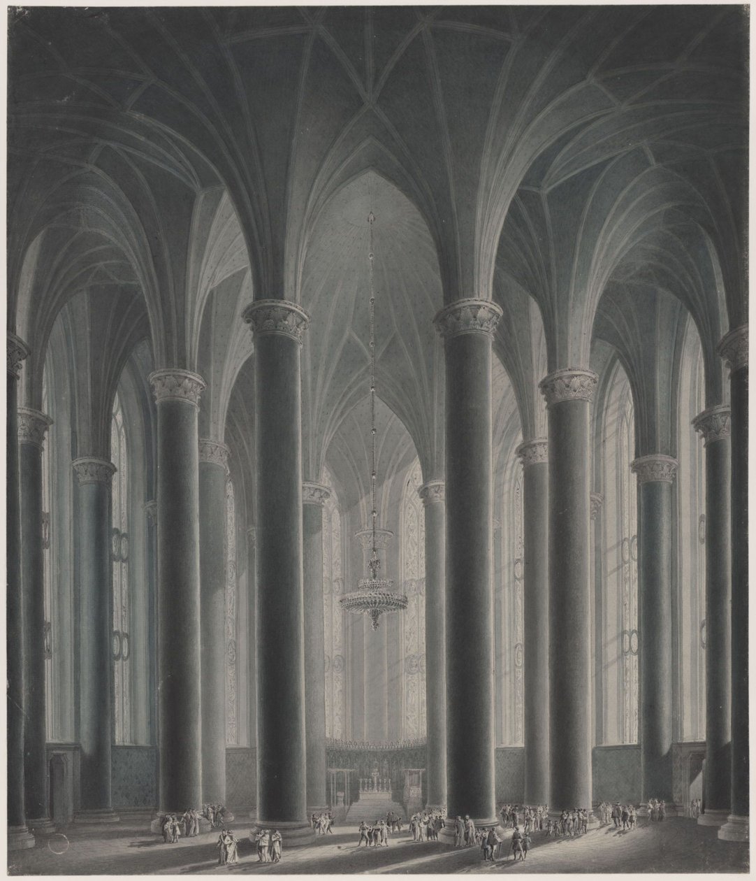 Ruhtinaan residenssi. Sisänäkymä tekijältä Karl Friedrich Schinkel