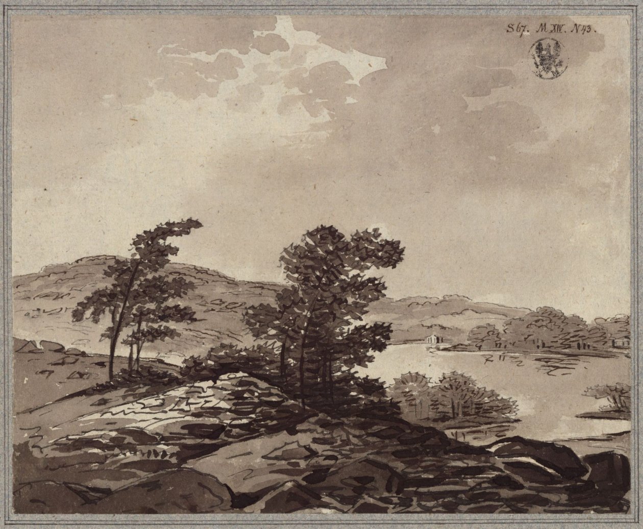 Järvimaisema tekijältä Karl Friedrich Schinkel