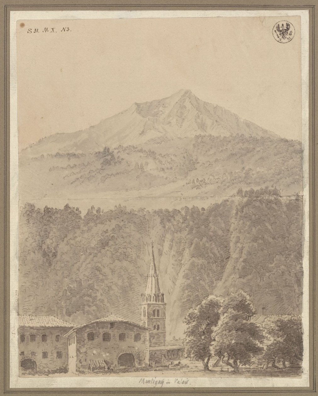 Martigny Sveitsin Valais’n kantonissa tekijältä Karl Friedrich Schinkel