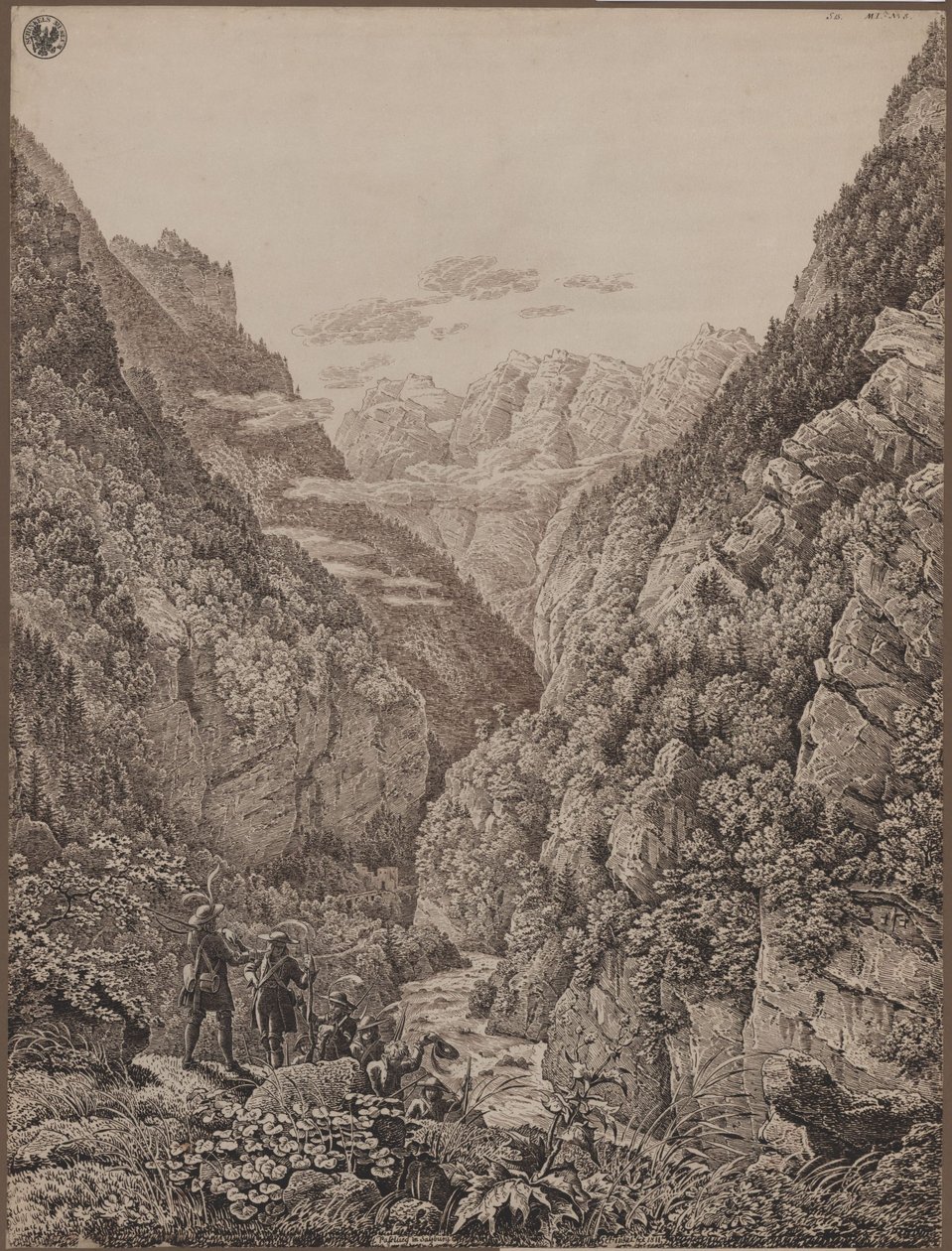 Luegin sola Salzburgin lähellä tekijältä Karl Friedrich Schinkel